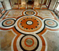 Sol cosmat  - Cliquez sur l'image pour l'agrandir (58 KB)