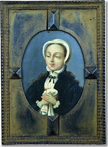 Porträtminiatur der Olympia Fulvia Morata