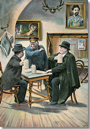 Postkarte „In diesen heiligen Hallen, / kennt man die Rache nicht.“ (Foto: Haus der Bayerischen Geschichte, Augsburg)