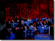 Marianne Werefkin, Biergarten, München 1907 (Fondazione Marianne Werefkin, Museo Comunale d‘Arte Moderna, Ascona)