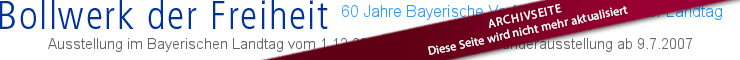 Header der Website zu Bollwerk der Freiheit