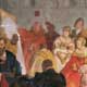 Das Wandgemälde "Augsburgs Blütezeit im XVI. und Anfang des XVII. Jahrhunderts" von Ferdinand Piloty d. J. (1828-1895) zeigt die beiden bedeutendsten Handelsfamilien Deutschlands im 16. Jahrhundert, die Welser und Fugger.