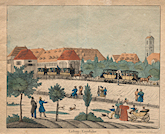 Pferdebetrieb auf der Ludwigsbahn bei Fürth / DB Museum Nürnberg