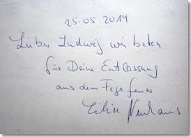 Aus dem Besucherbuch