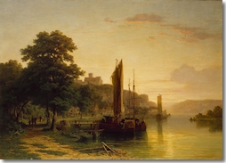 Der unterfränkische Landschaftsmaler August Geist ließ sich von Burgruinen und Gebirgslandschaften, aber auch von der Szenerie des Mains inspirieren. (Foto: © Museum Georg Schäfer, Schweinfurt)