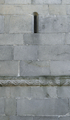 Romanisches Mauerwerk, 12. Jahrhundert; �berreste der Marienkirche im Kloster Niedernburg, Passau