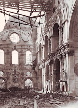 Nach den Bombentreffern, © Staatliches Bauamt München I