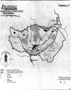 Planskizze der Wiederbesiedlung der späten vierziger Jahre, © Oberste Baubehörde
