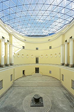 Die Kuppel über dem Innenhof erhielt den "Preis des Deutschen Stahlbaus" 2008, © Ackermann + Partner, © Andreas Focke